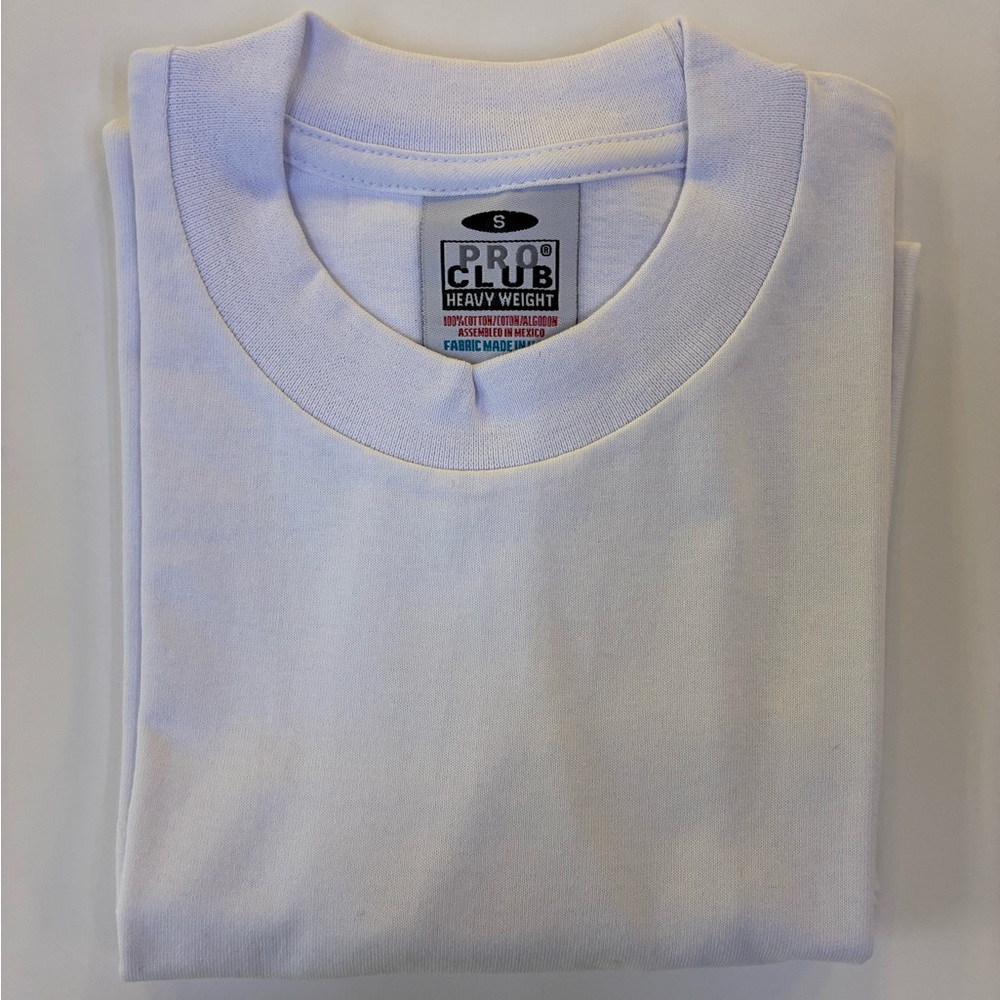 Pro Club Men's White Short Sleeve Tee